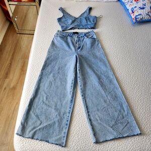 House of Harlow 1960 Two Piece Deniem Set